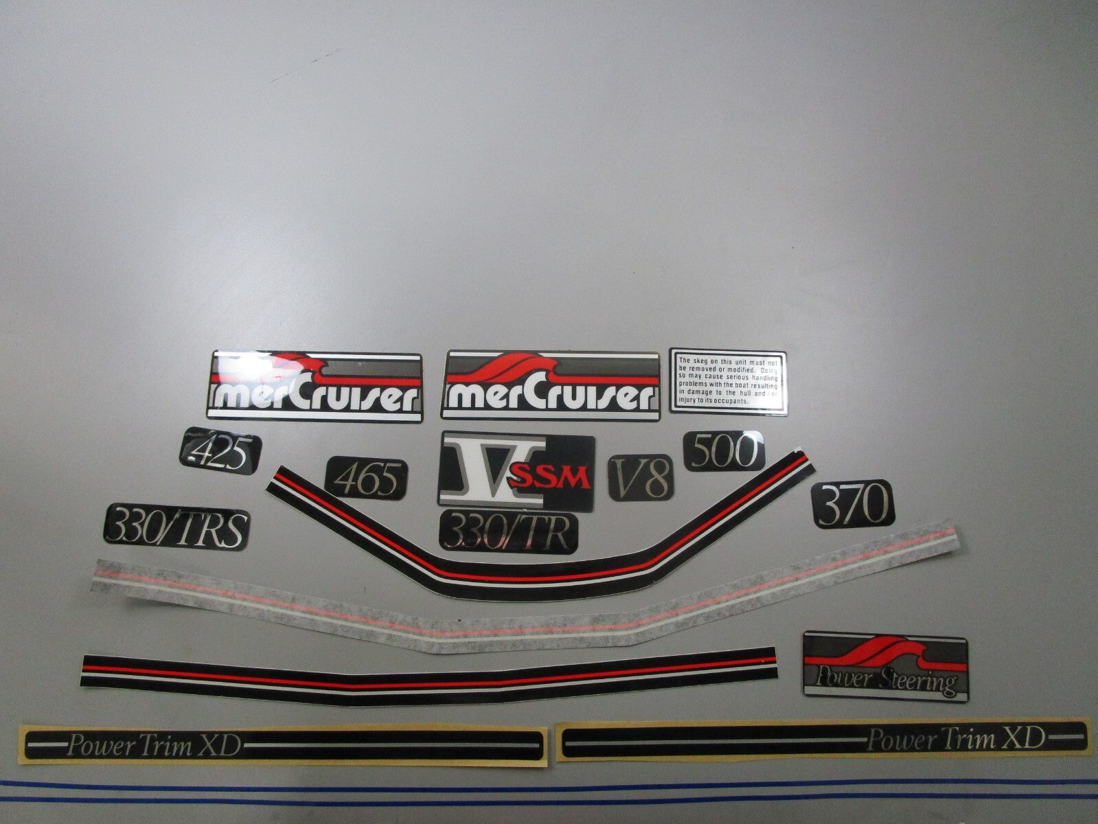 *NEW OEM* 0810 Mercury Quicksilver SSM Decal Set 37-14489A90