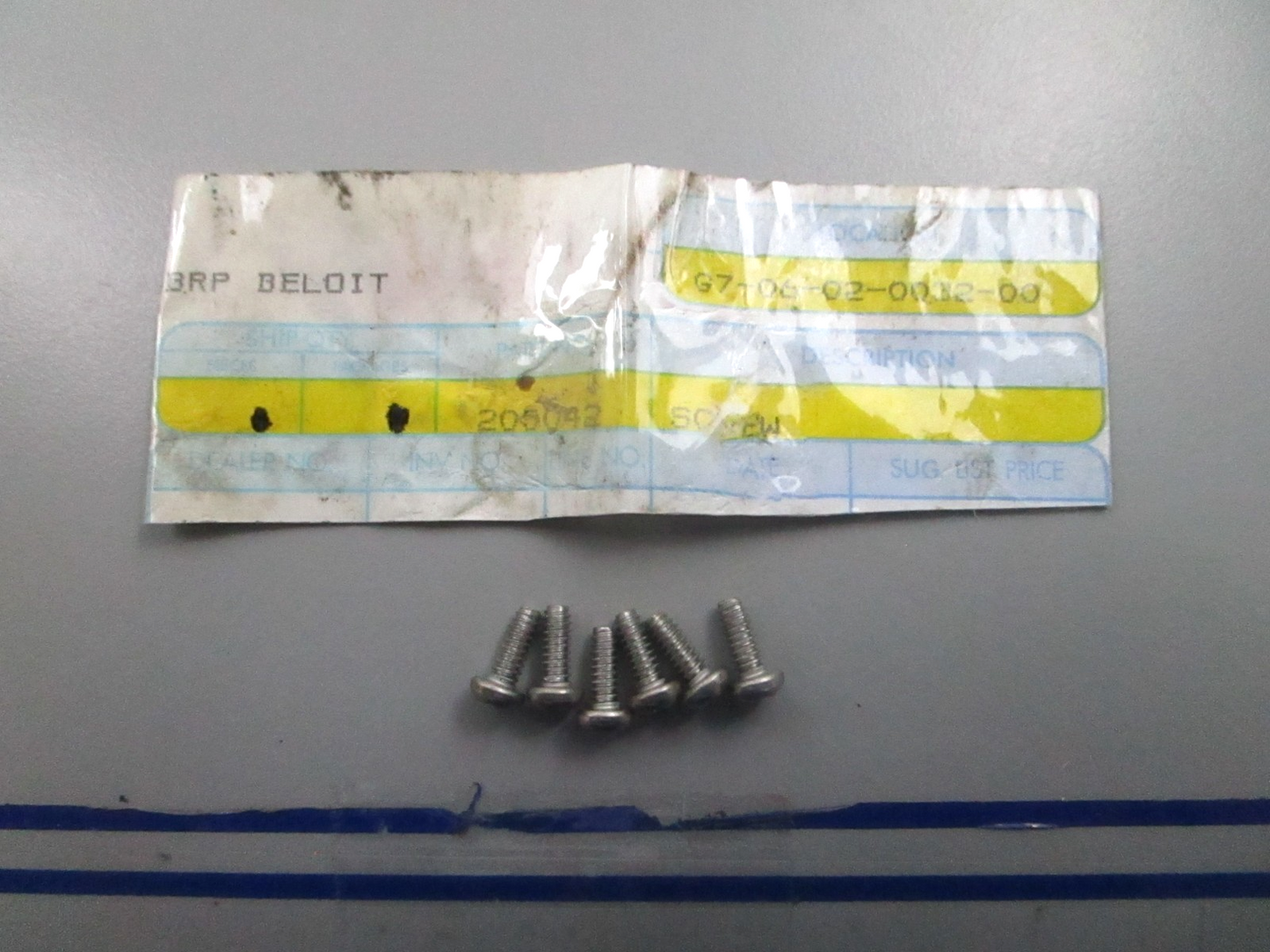 *NEW OEM* (LOT OF 6) 0810 OMC Johnson Evinrude Screw 205042 0205042