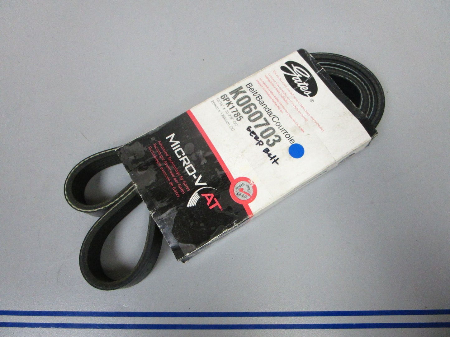 NEW K060703 Gates Micro-V 13/16" x 70 ⅞" Serpentine Belt 0720
