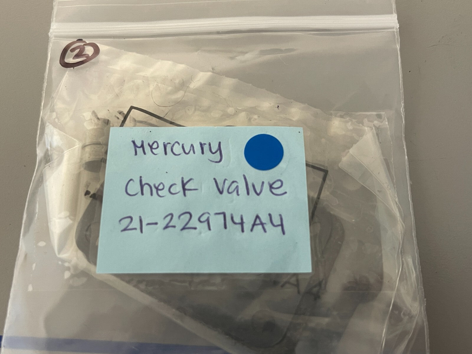 *NEW OEM* 0810 Mercury Quicksilver Check Valve 21-22974A4