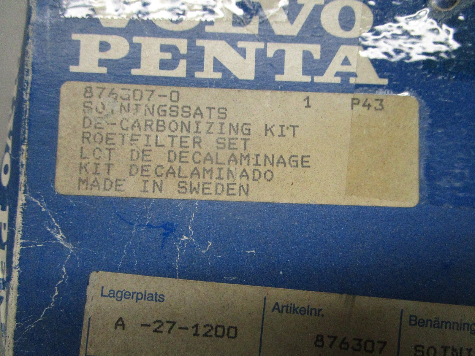 *NEW OEM* 0820 Volvo Penta De-Carbonizing Kit 876307