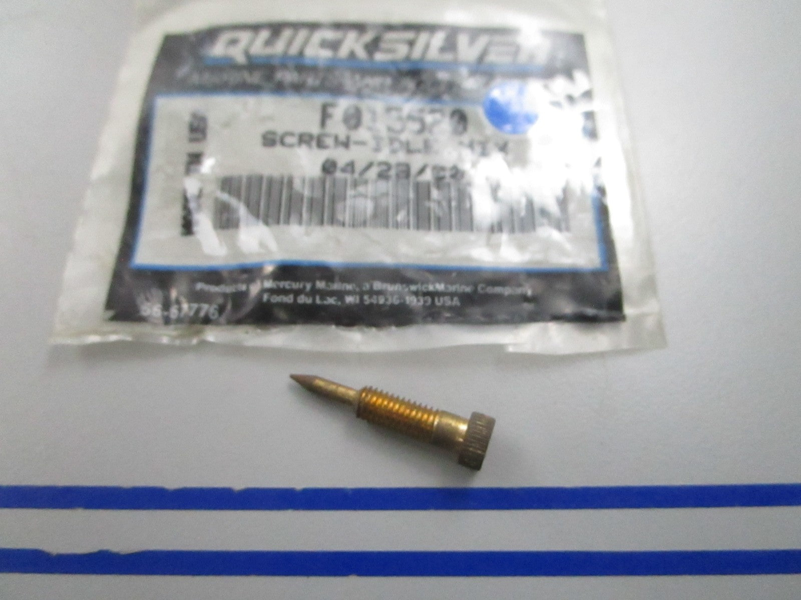 NEW OEM F015520 Mercury Quicksilver Idle Mix Screw 0810