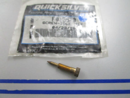 NEW OEM F015520 Mercury Quicksilver Idle Mix Screw 0810