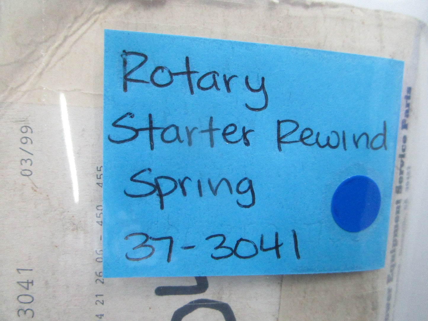NEW 37-3041 Rotary Starter Rewind Spring 0810