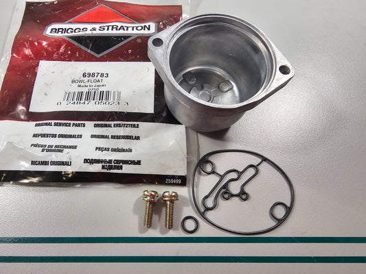 NEW OEM 698783 Briggs & Stratton Float Bowl 0810