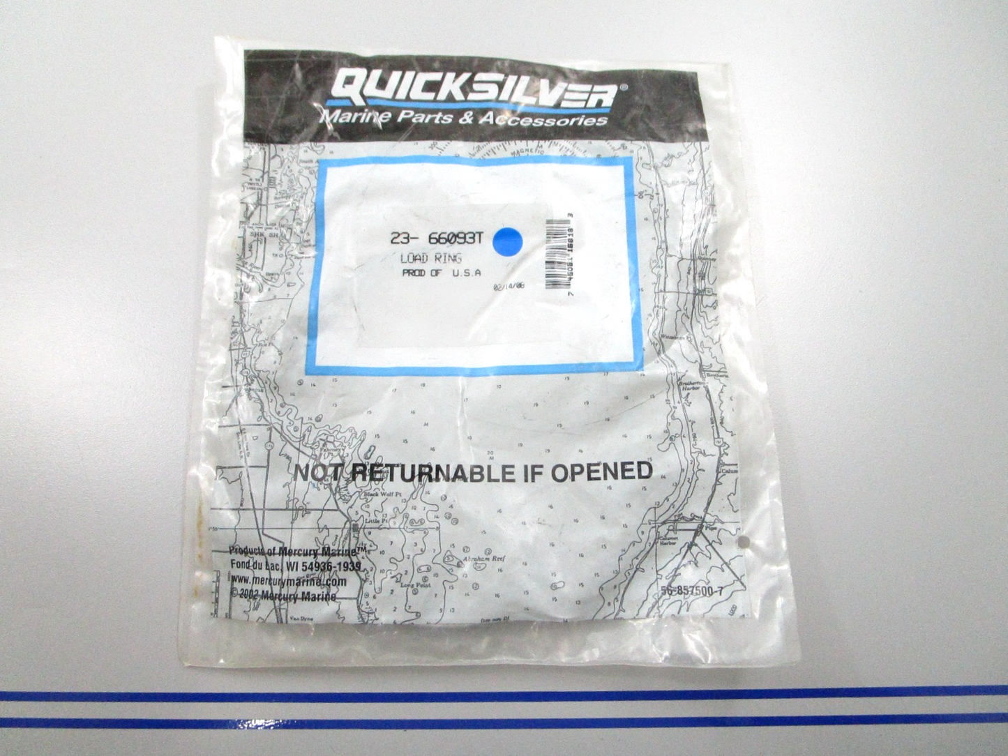 *NEW OEM* 0810 Mercury Quicksilver Load Ring 23-66093T