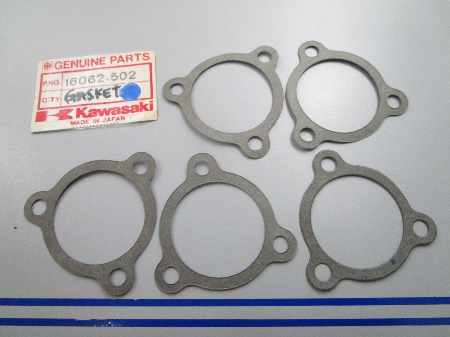 NEW OEM (LOT OF 5) Kawasaki 16062-502 Gasket 0810