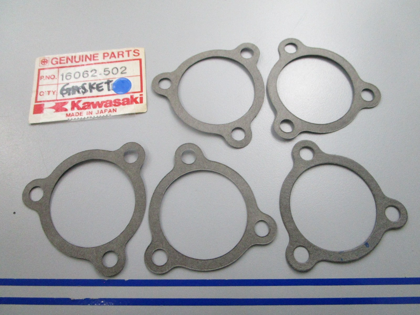 NEW OEM (LOT OF 5) Kawasaki 16062-502 Gasket 0810