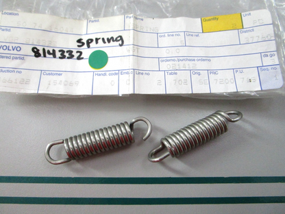 NEW OEM (LOT OF 2) 814332 Volvo Penta Spring 0810