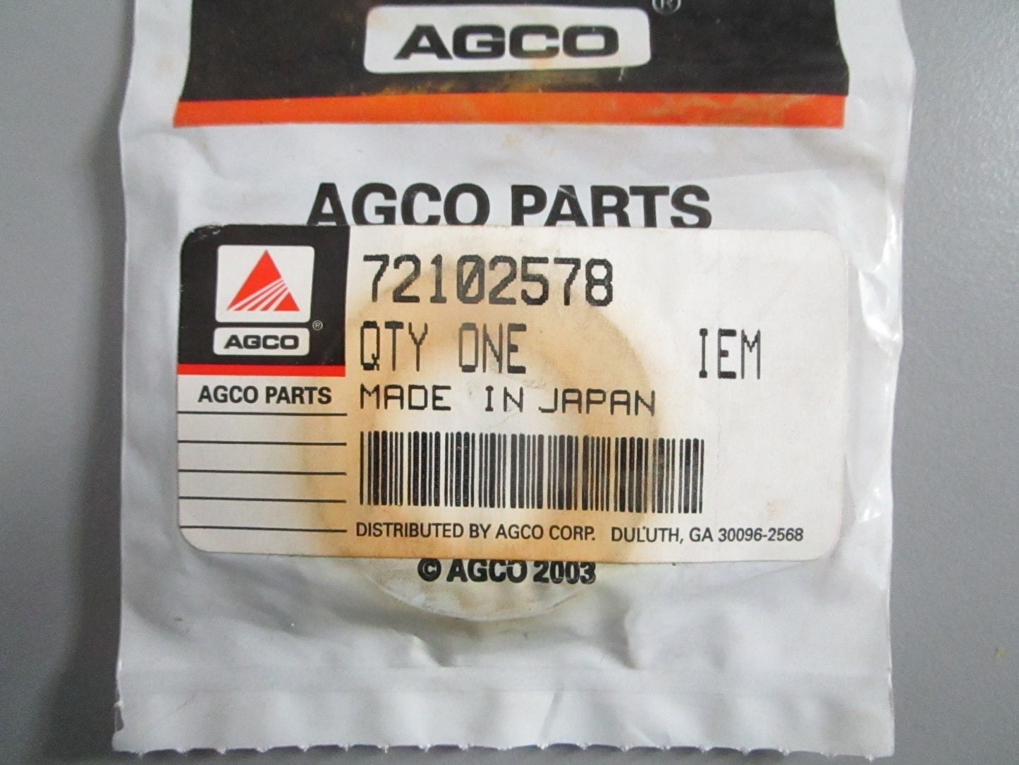 NEW OEM 72102578 AGCO Seal 0820
