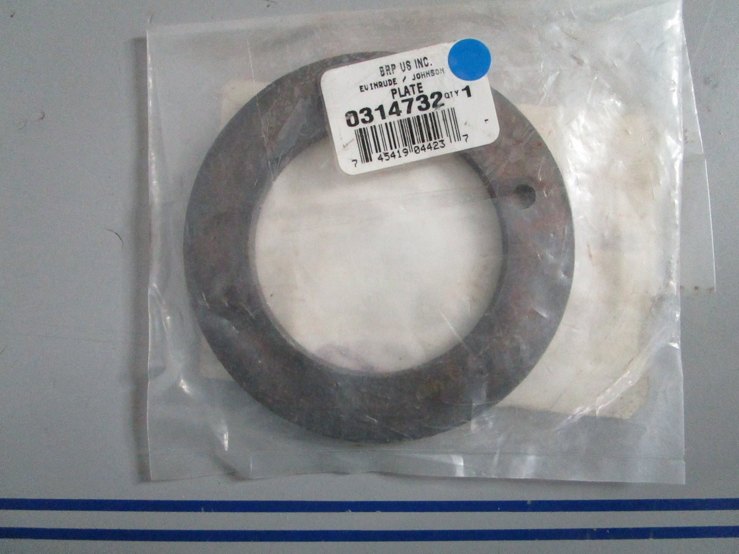 NEW OEM 314732 0314732 OMC Johnson Evinrude Plate 0820