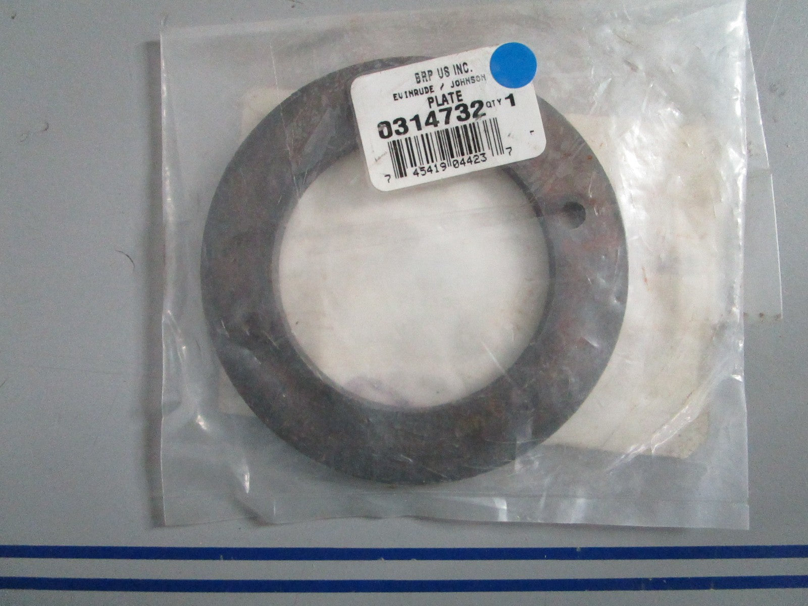 NEW OEM 314732 0314732 OMC Johnson Evinrude Plate 0820