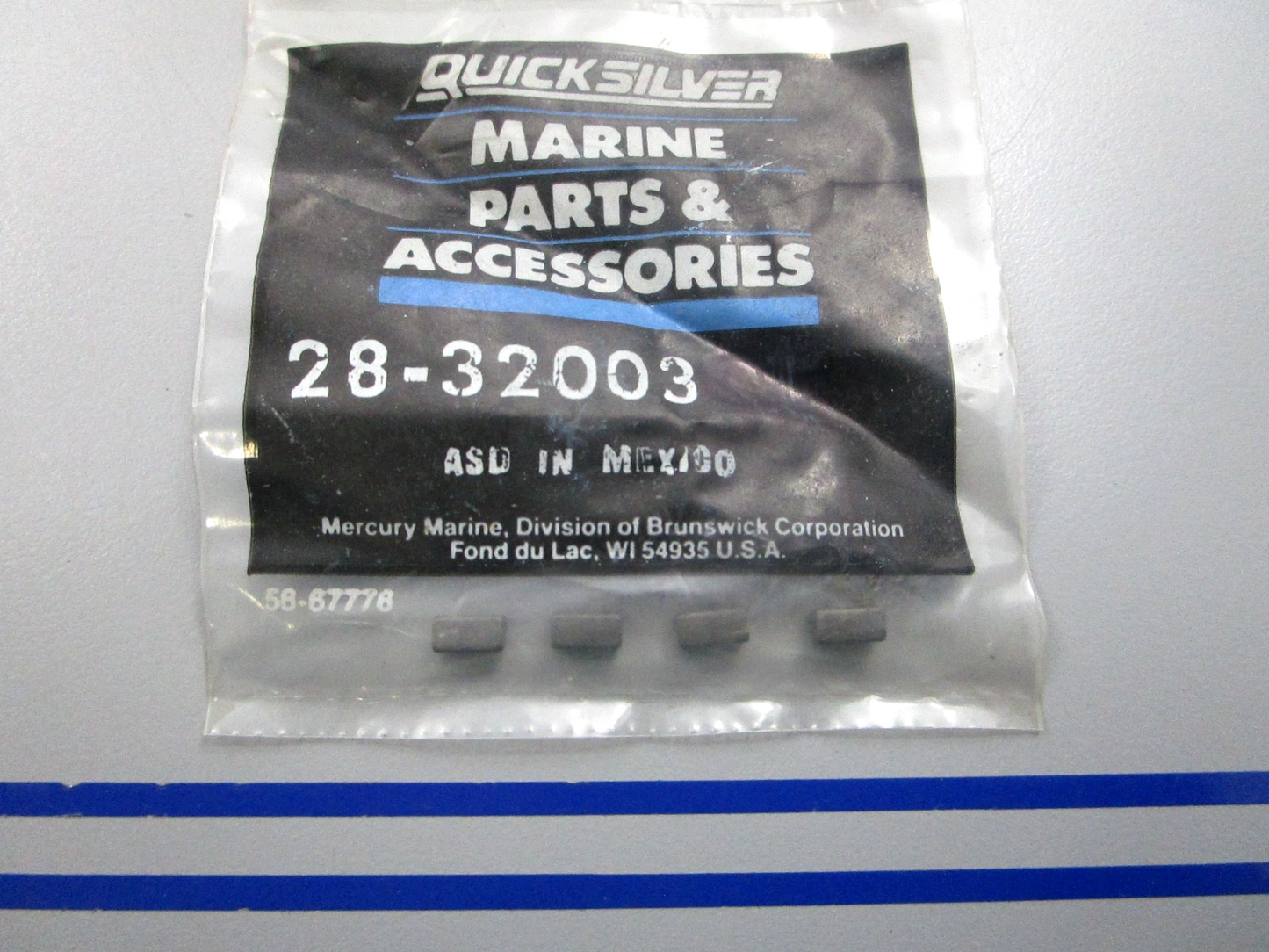 NEW OEM (LOT OF 4) 28-32003 Mercury Quicksilver Key 0810
