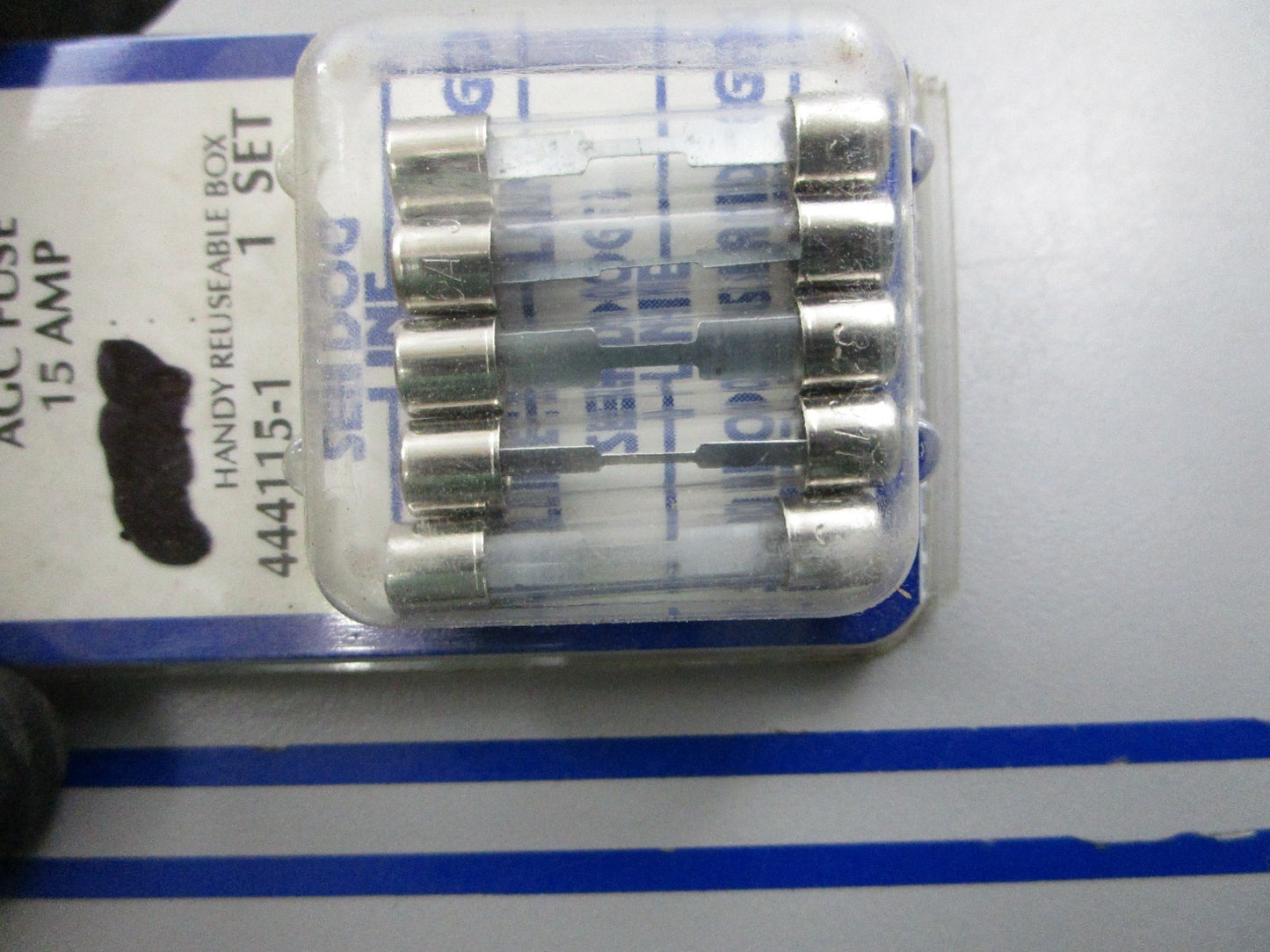 NEW (LOT OF 5) 444115-1 Sea-Dog 15 AMP AGC Fuse 0810