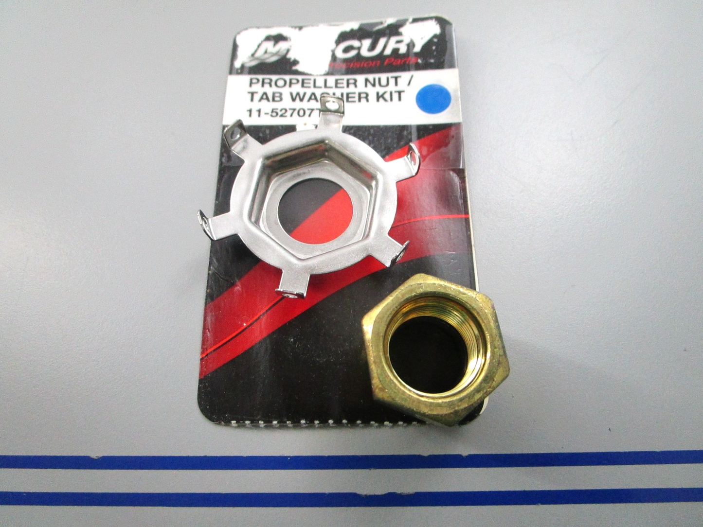 NEW OEM Mercury Quicksilver 11-52707T 1 Propeller Nut/Tab Washer Kit 0810