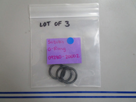 *NEW OEM* (LOT OF 3) 0770 Suzuki O-Ring 09280-20002
