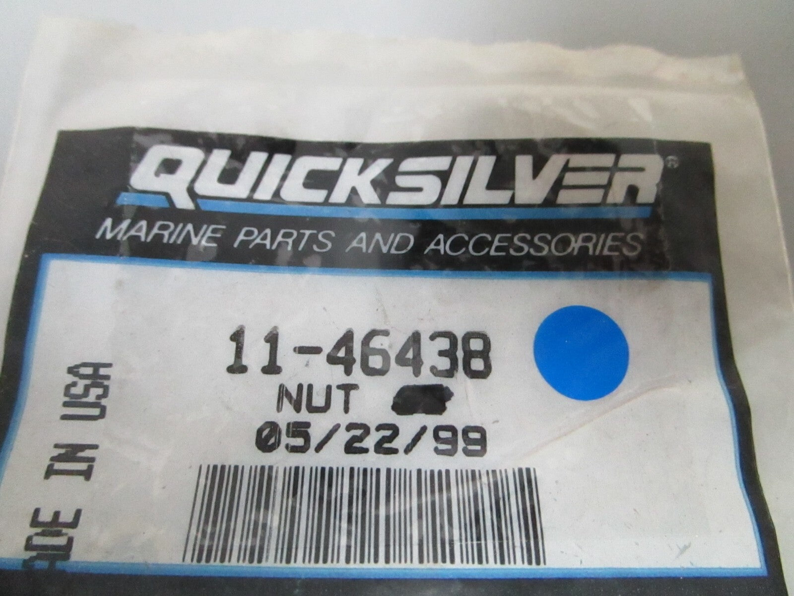 *NEW OEM* (LOT OF 5) 0810 Mercury Quicksilver Nut 11-46438