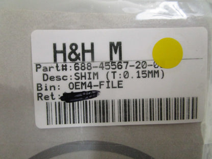 *NEW OEM* 0810 Yamaha (T:0.15MM) Shim 688-45587-20-00
