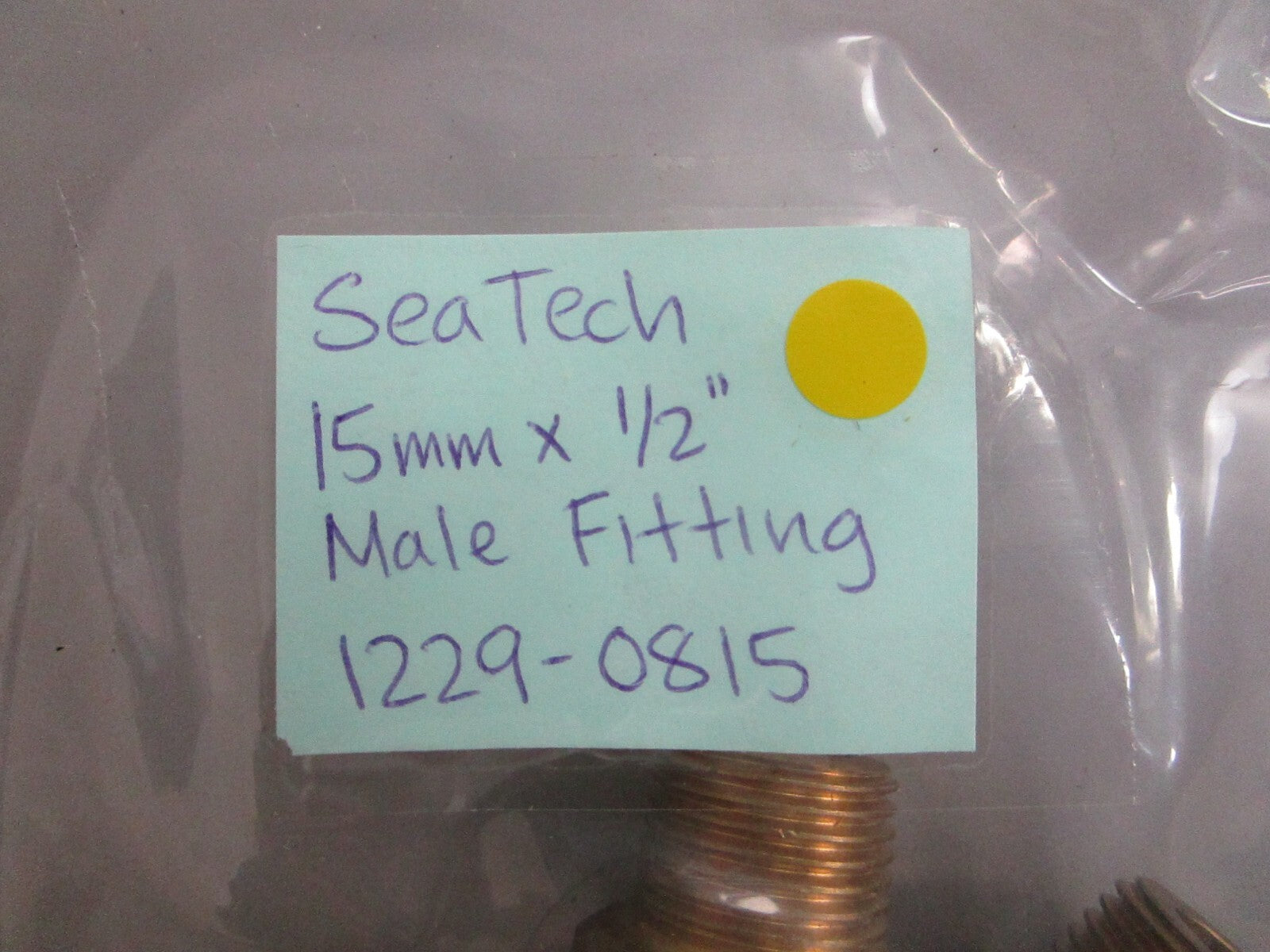 *NEW* 0750 Sea Tech 15mm x 1/2" MALE FITTING 1229-0815