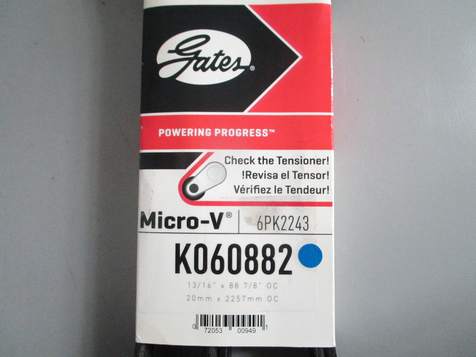 NEW K060882 Gates Micro-V Serpentine Belt 0820