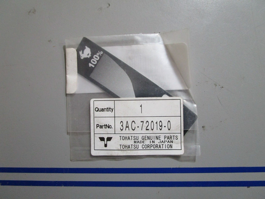 *NEW OEM* 0770 Nissan Tohatsu Throttle Decal 37-3AC720190