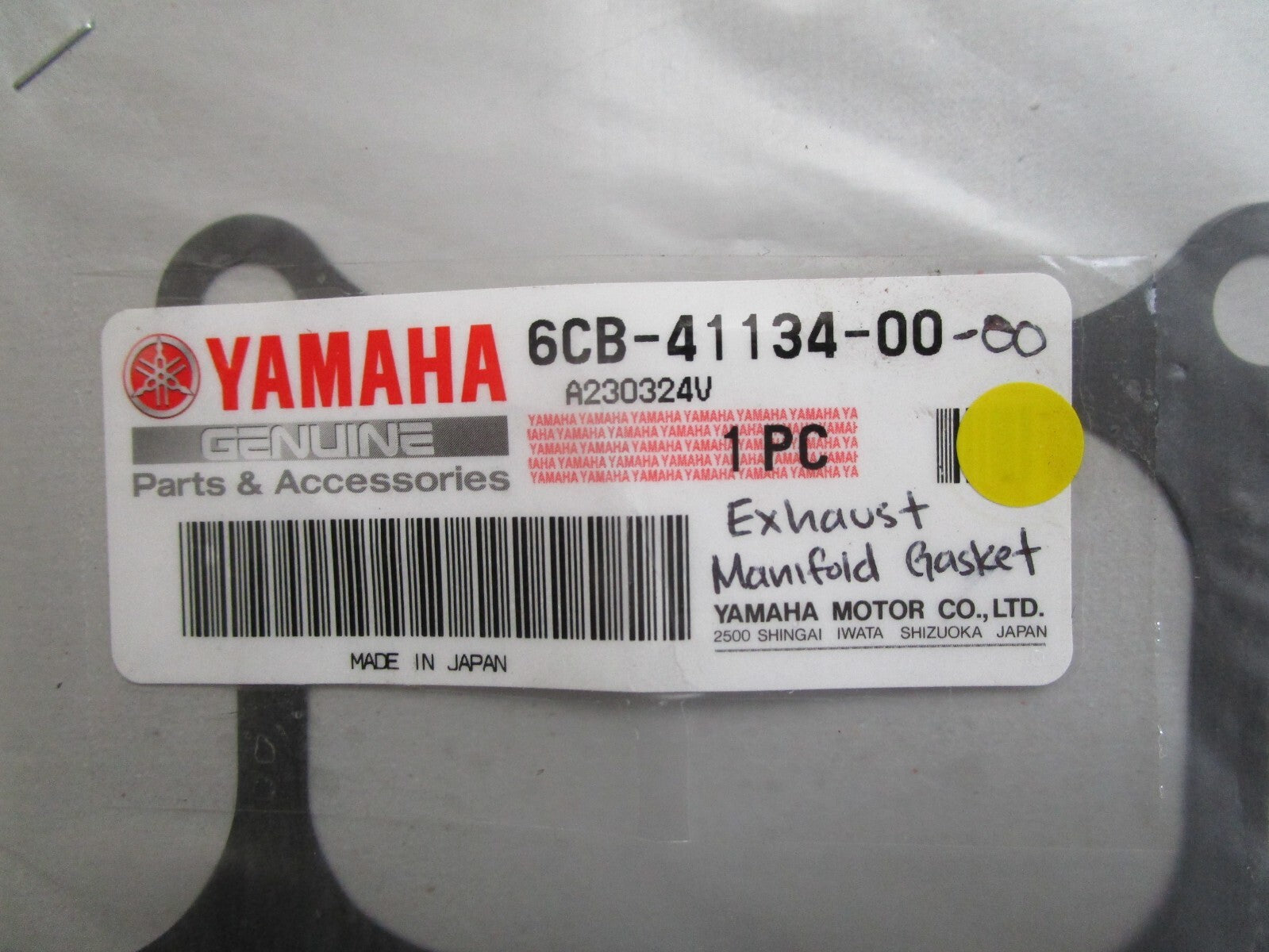 *NEW OEM* 0810 Yamaha Exhaust Manifold Gasket 6CB-41134-00-00