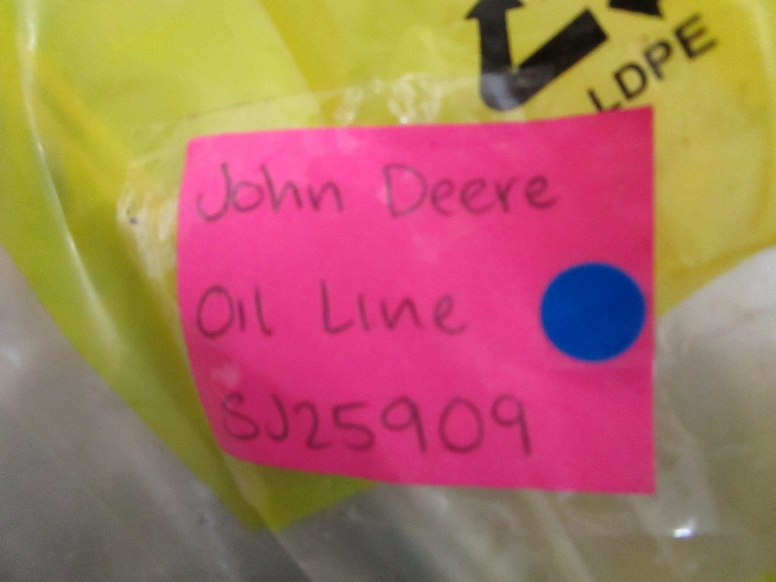 *NEW OEM* 0820 John Deere Oil Line SJ25909