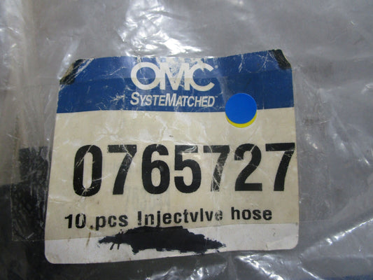 *NEW OEM* (LOT OF 2) 0770 OMC Johnson Evinrude 10pcs  Inject Valve Hose 0765727