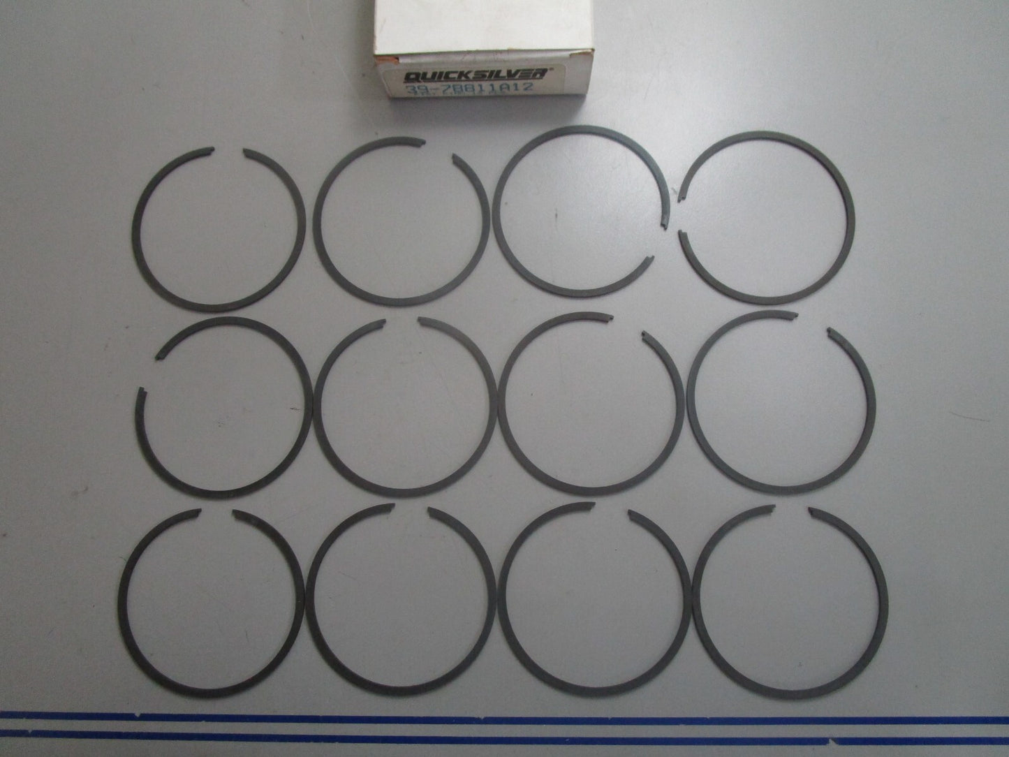 *NEW OEM* 0810 Mercury Quicksilver 12 Piston Ring Set 39-78811A12