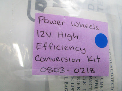 NEW OEM Power Wheels 0803-0218 12V High Efficiency Conversion Kit 0810