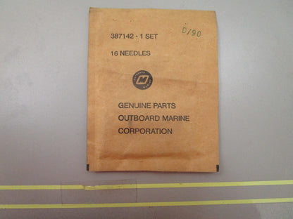 *NEW OEM* 0810 OMC Johnson Evinrude Needle Set (16) 387142 0387142
