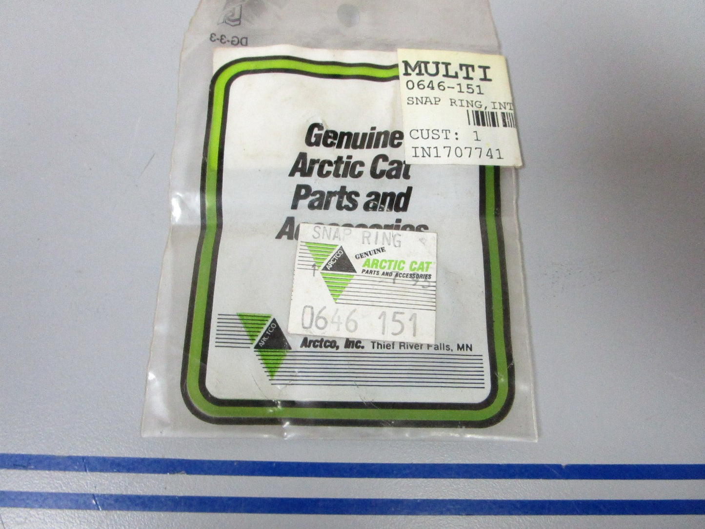 *NEW OEM* 0810 Arctic Cat Snap Ring 0646-151