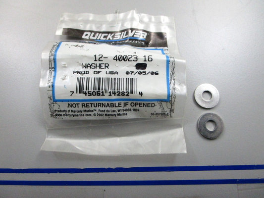 *NEW OEM* (LOT OF 2) 0810 Mercury Quicksilver Washer 4002316 12-40023 16