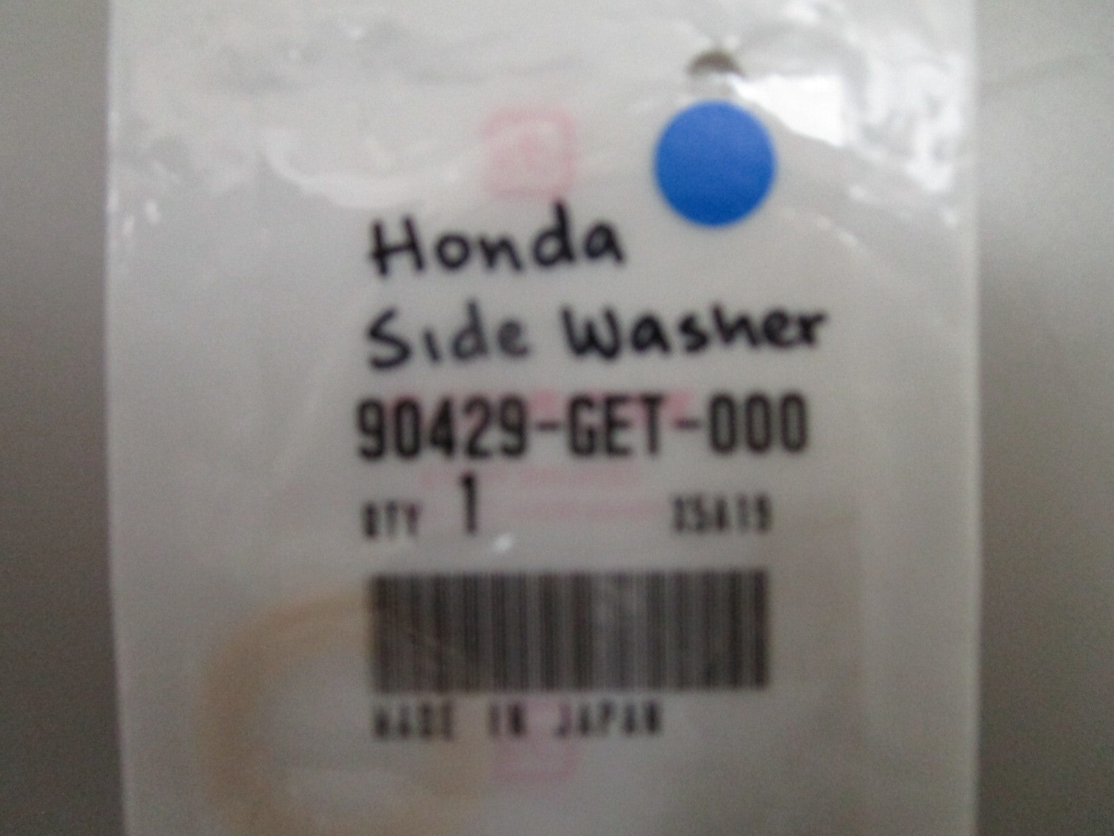 *NEW OEM* 0810 Honda Side Washer 90429-GET-000
