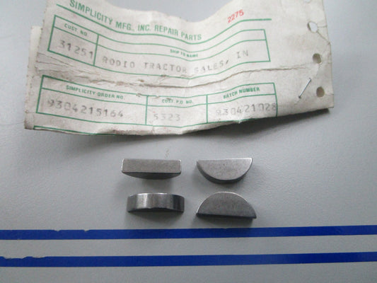 *NEW OEM* (LOT OF 4) 0810 Simplicity Woodruff Key 905123