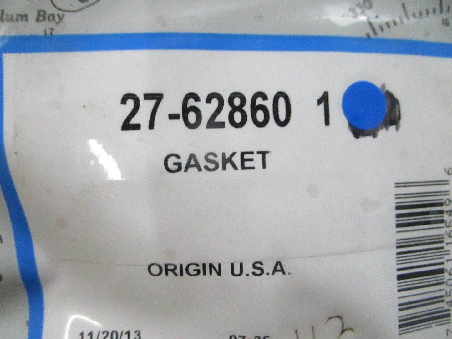 *NEW OEM* (LOT OF 2) 0810 Mercury Quicksilver Gasket 27-62860 1