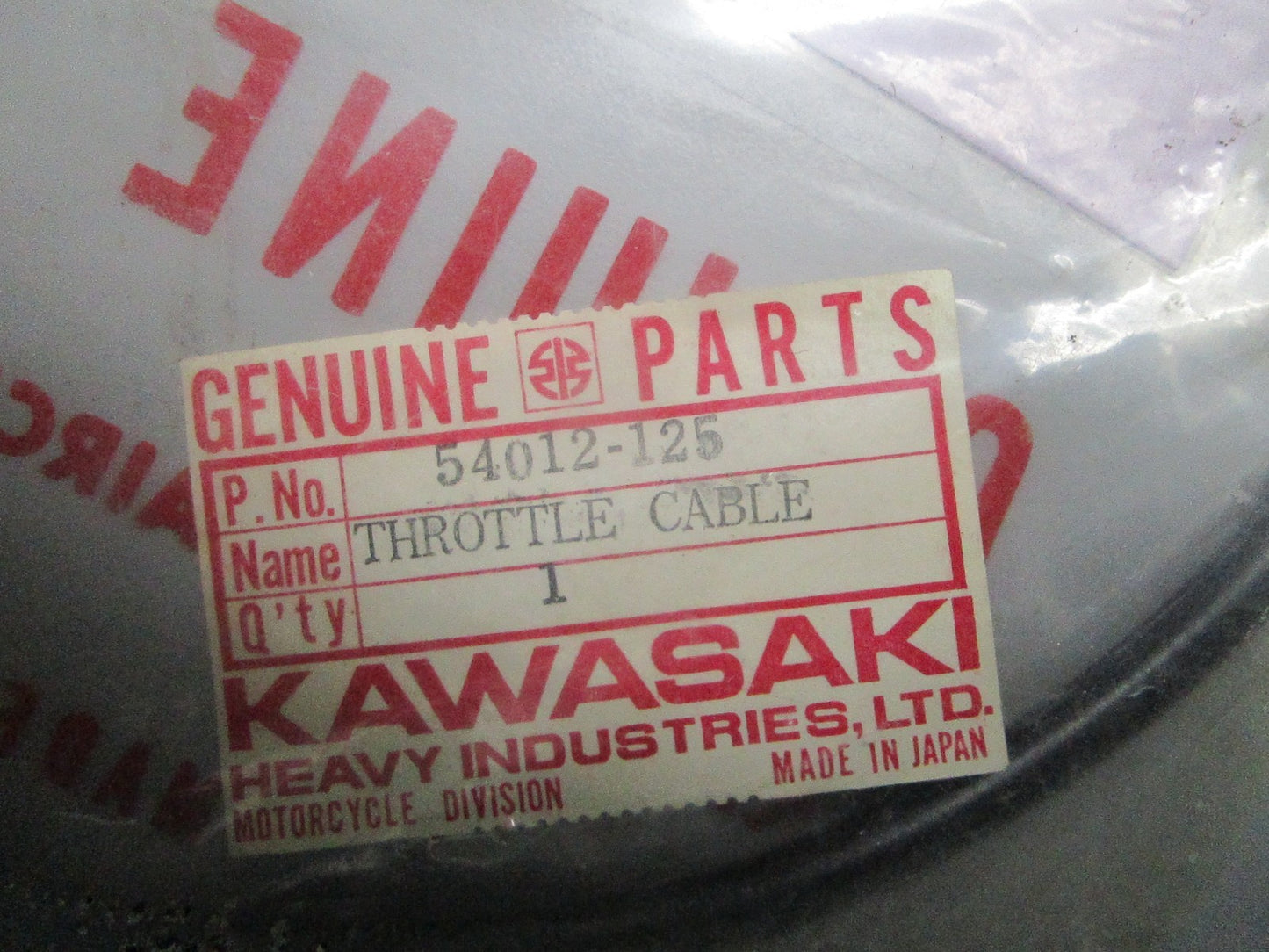 *NEW OEM* 0810 Kawasaki Throttle Cable 54012-125