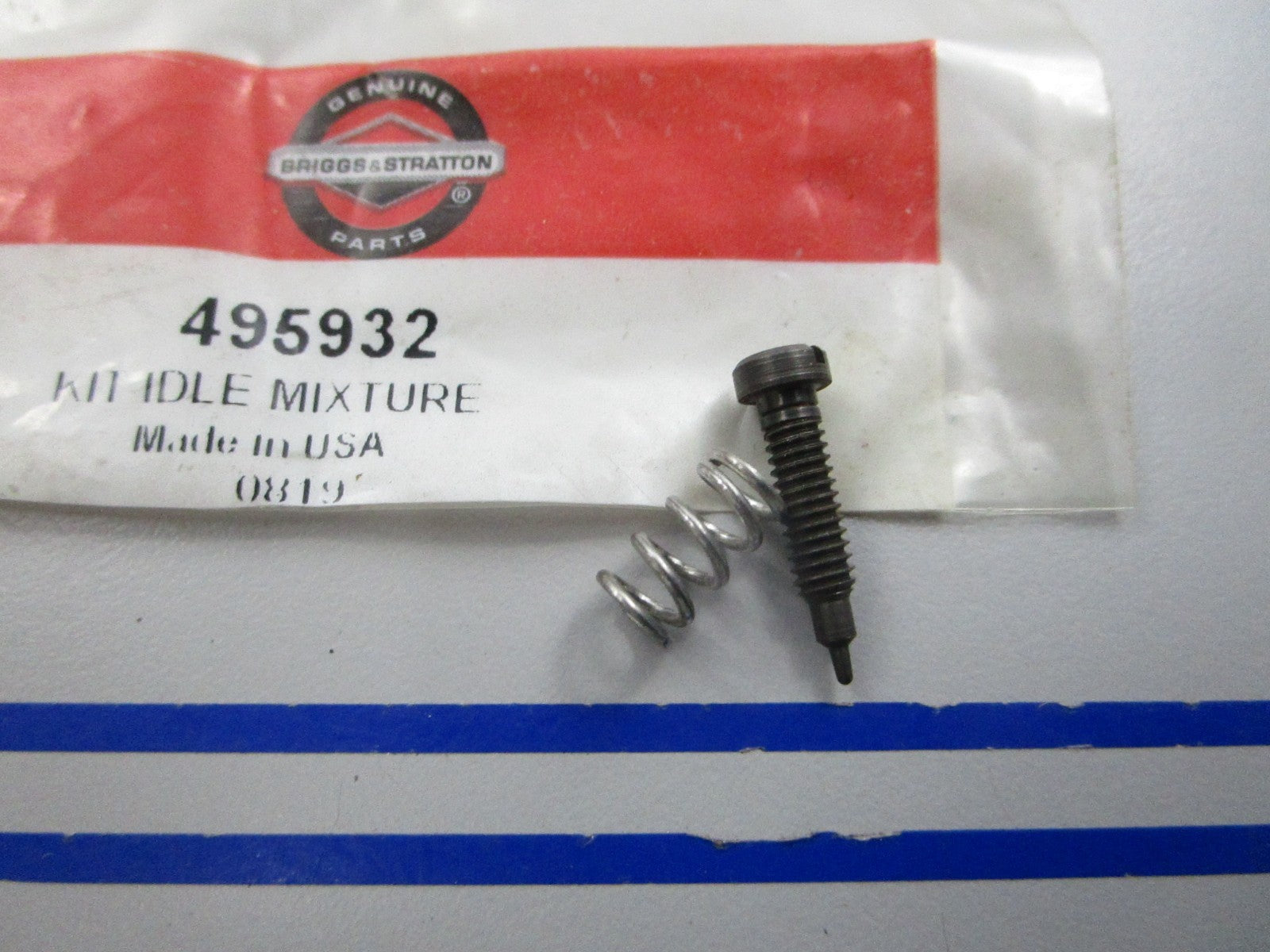 NEW OEM 495932 Briggs & Stratton Idle Mixture Kit 0810