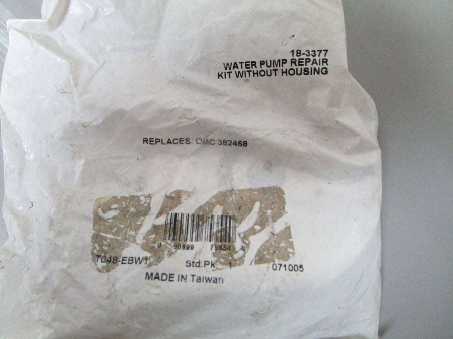 *NEW* 0770 Sierra Water Pump Repair Kit W/O Housing 18-3377 Replaces: 382468