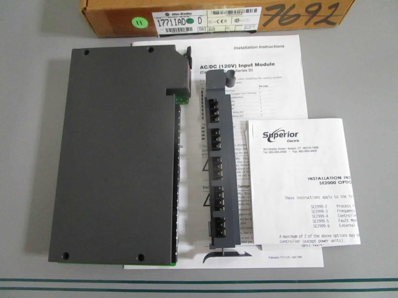 Allen-Bradley 1771-IAD PLC-5 16-Pt 120VAC DC Digital Input Module NEW OEM 0820
