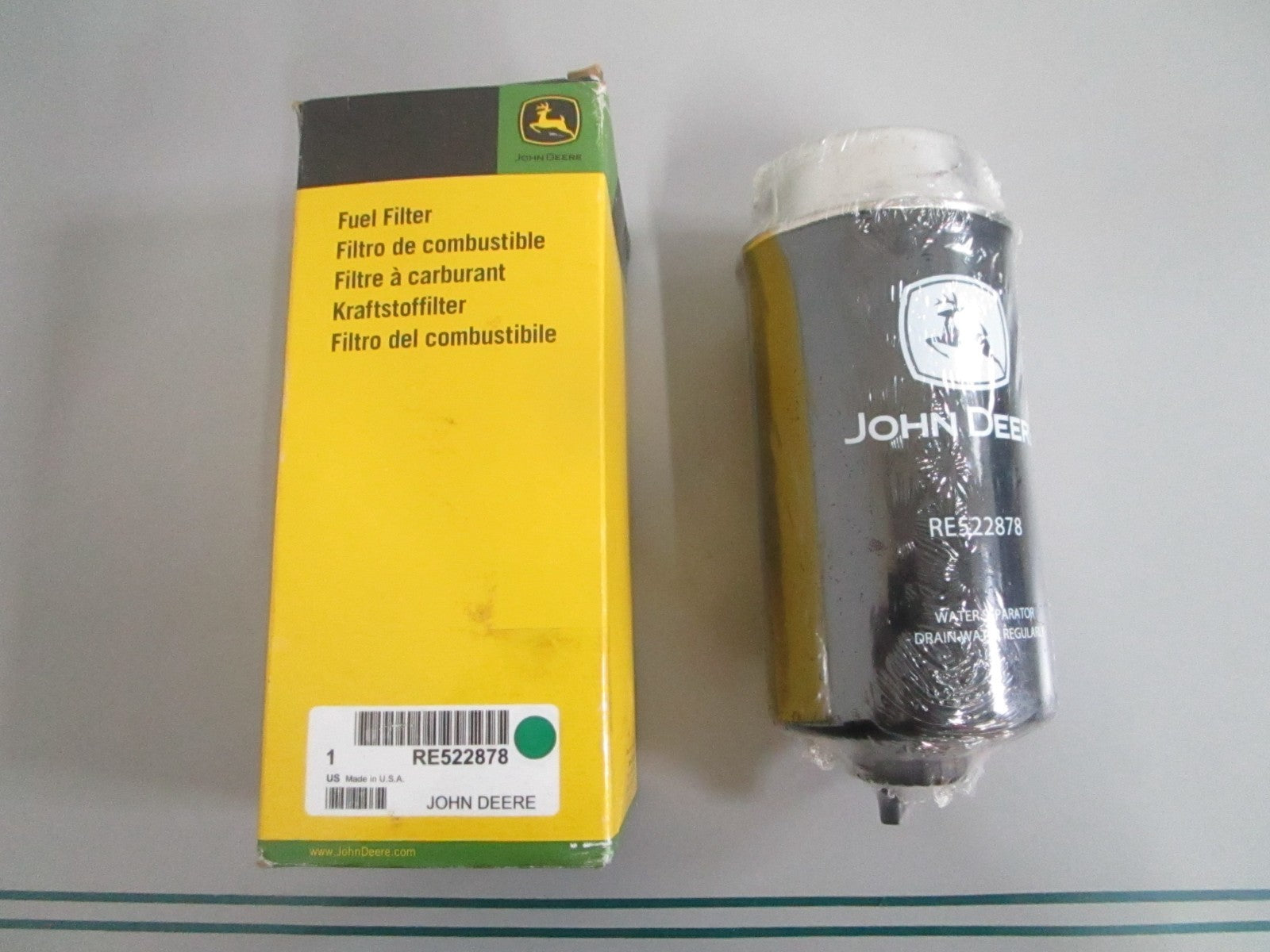John Deere RE522878 Final Fuel Filter Element NEW OEM 0820