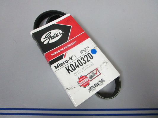 NEW K040320 Gates Micro-V 9/16" x 32 ¾" Serpentine Belt 0720