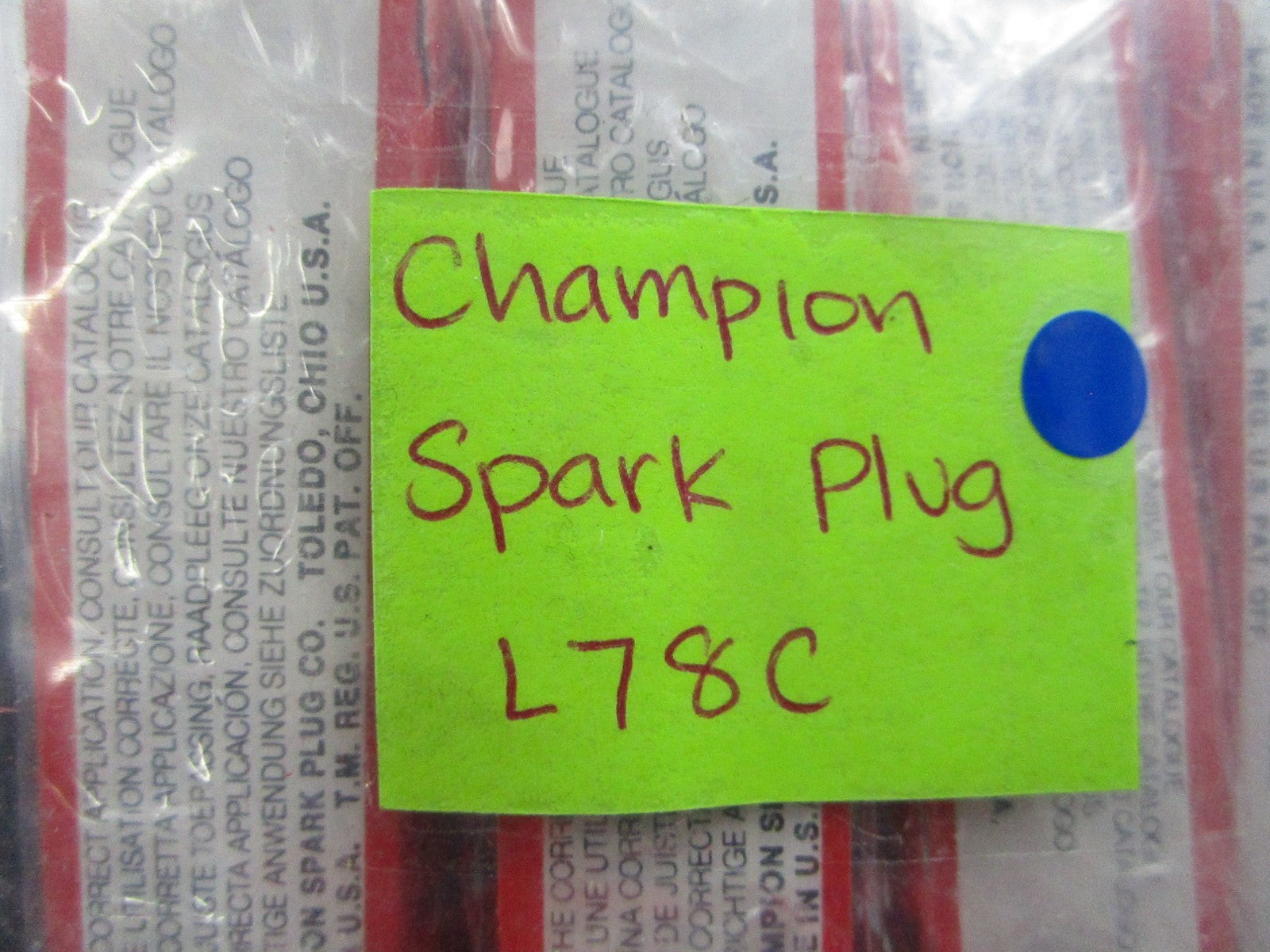 NEW (LOT OF 8) L78C Champion Spark Plug 0810