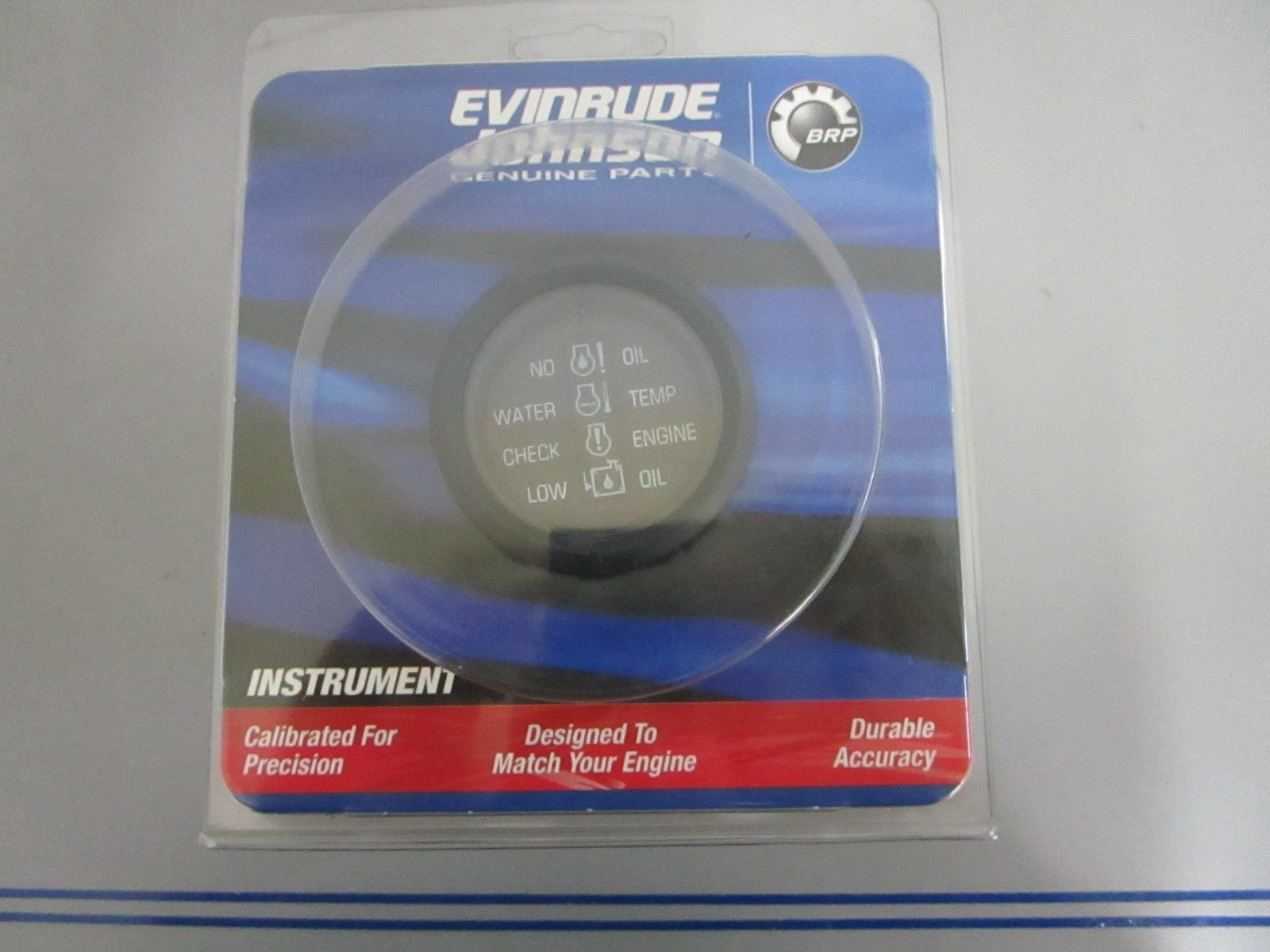 *NEW OEM* 0820 OMC Johnson Evinrude 2" System Check Zephyr Gauge Asy 764043