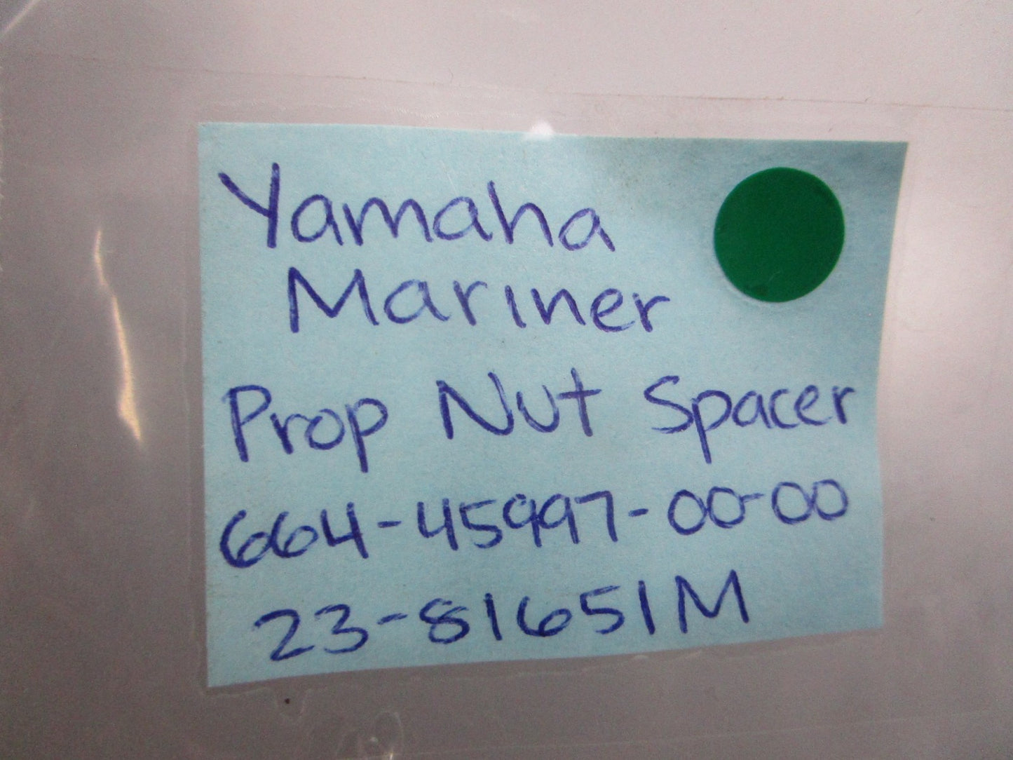 NEW OEM 664-45997-00-00 23-51651M Yamaha Mariner Prop Nut Spacer 0810