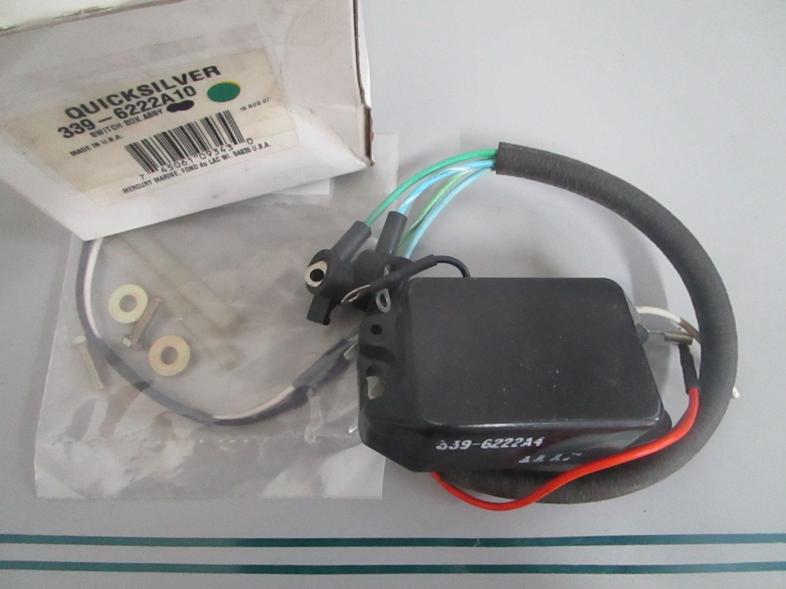Mercury Quicksilver 339-6222A10 Switch Box Assy 2-Cyl 4-20HP NEW OEM 0820