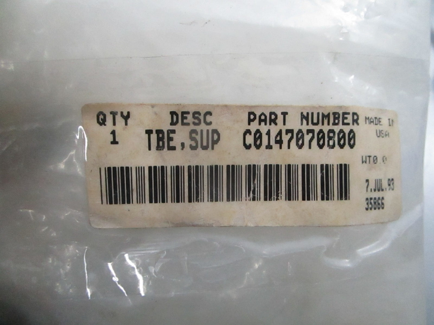 *NEW OEM* 0810 Cummins Supply Tube C0147070800