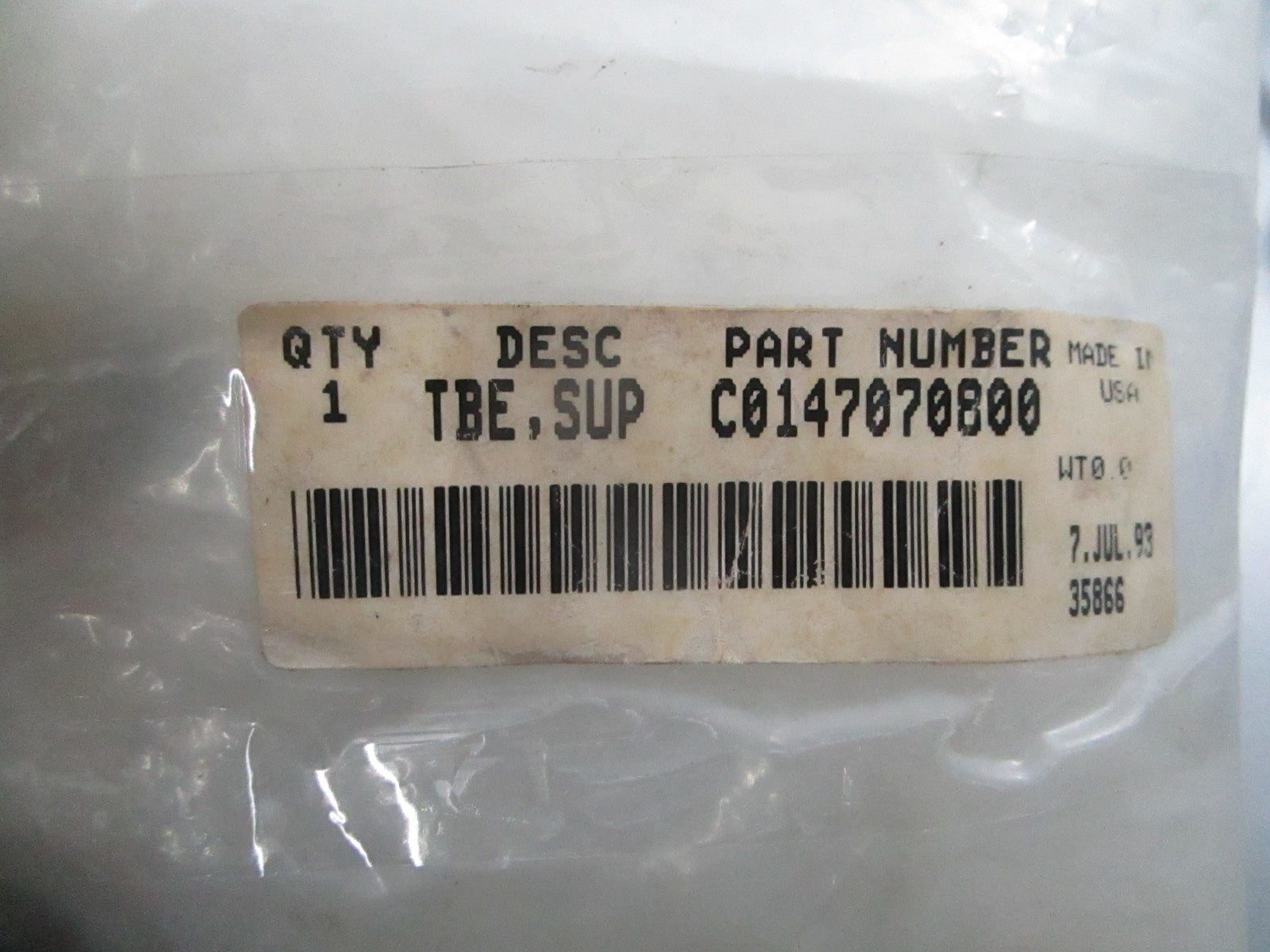 *NEW OEM* 0810 Cummins Supply Tube C0147070800