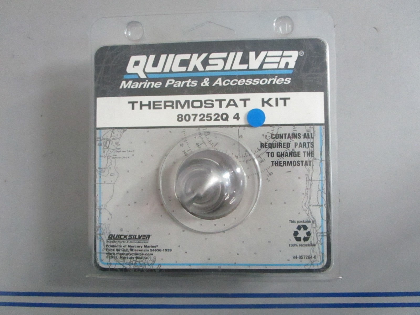 NEW OEM 807252Q4 Mercury Quicksilver Thermostat Kit 0820