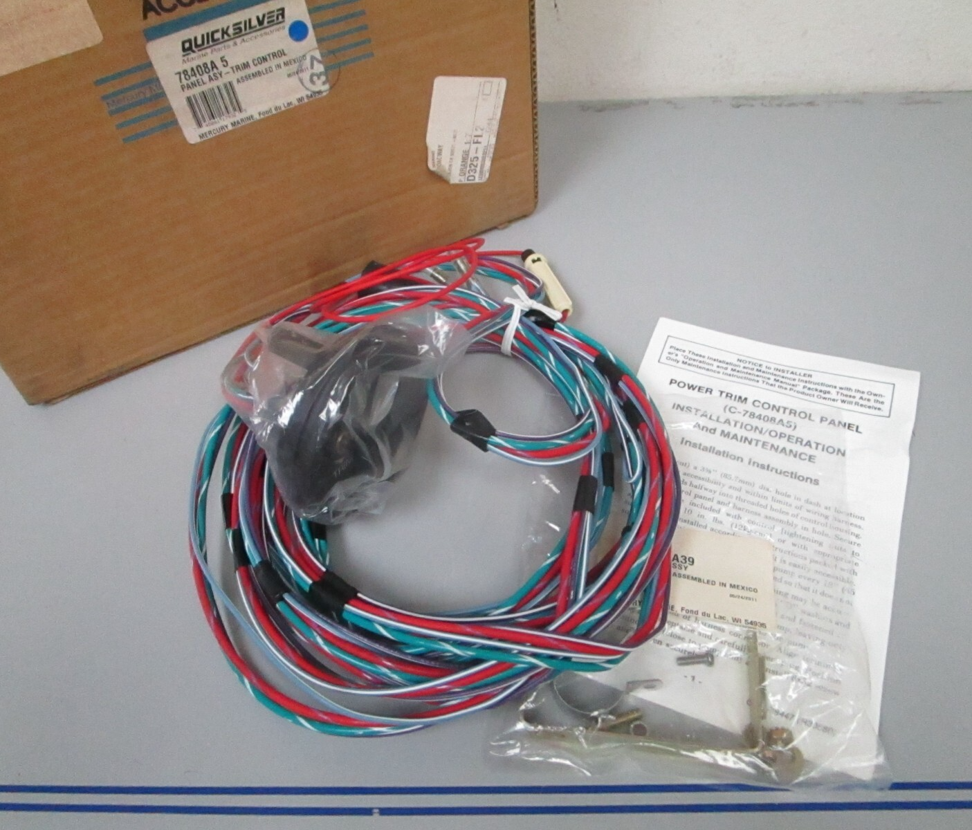 *NEW OEM* 0720 Mercury Quicksilver Trim Control Panel 78408A5
